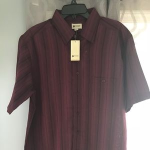 Men’s Haggar short sleeve button down & pocket